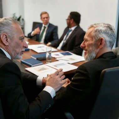 Business meeting in a meeting room rental near Gulfport, MS, at The Inn at Long Beach.