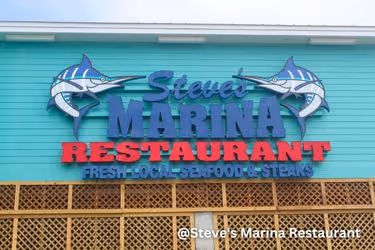Steve Marina's Restaurant Sign