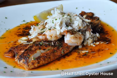 Fish fillet at The Half Shell Oyster House