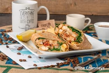 Chicken Wrap at the Boozer's Brew & A Cafe Too