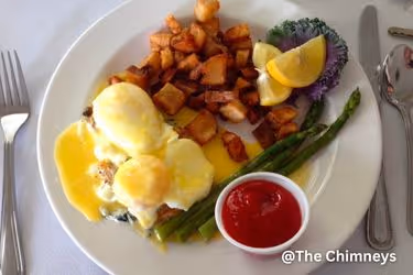 Egg benedict at The Chimneys