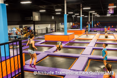 Trampoline area
