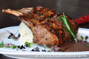 Lamb rack at The Rack House Steak & Spirits