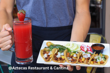 Tacos Plate at Aztecas Restaurant & Cantina