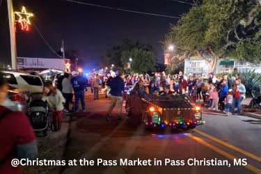 Christmas at the Pass Market in Pass Christian, MS