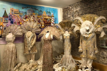 Dresses at the Mardi Gras Museum