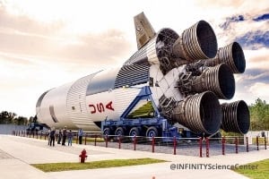 USA Rocket outside the museum