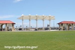 Amphitheater Area with Flanking Pavilions at Jones Park