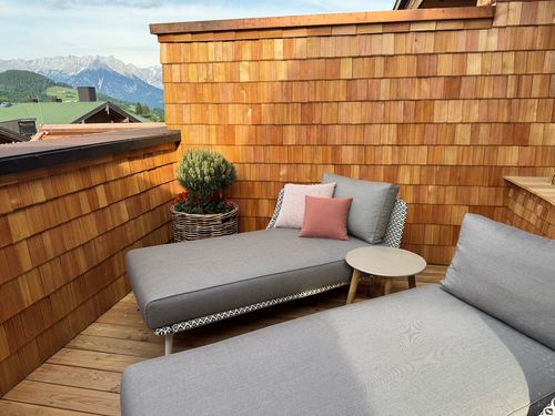 Die Berg Loft Suite Dachterrasse