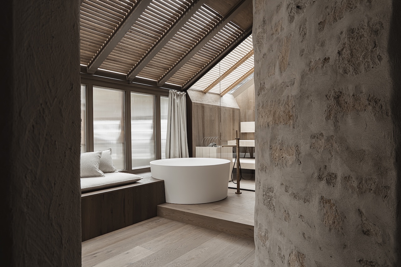 Die Pergola Suite, die größte der 6 Suiten mit eigenem Wellnessbereich in der Pergola