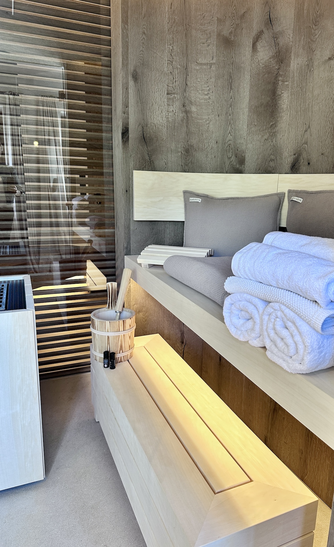Die Sauna in der Circular Suite