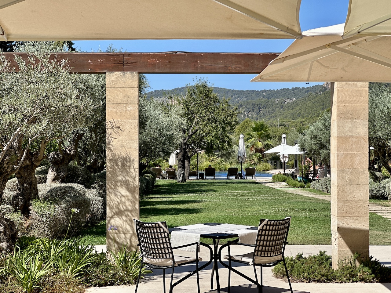 Frühstück mit wunderbarem Blick