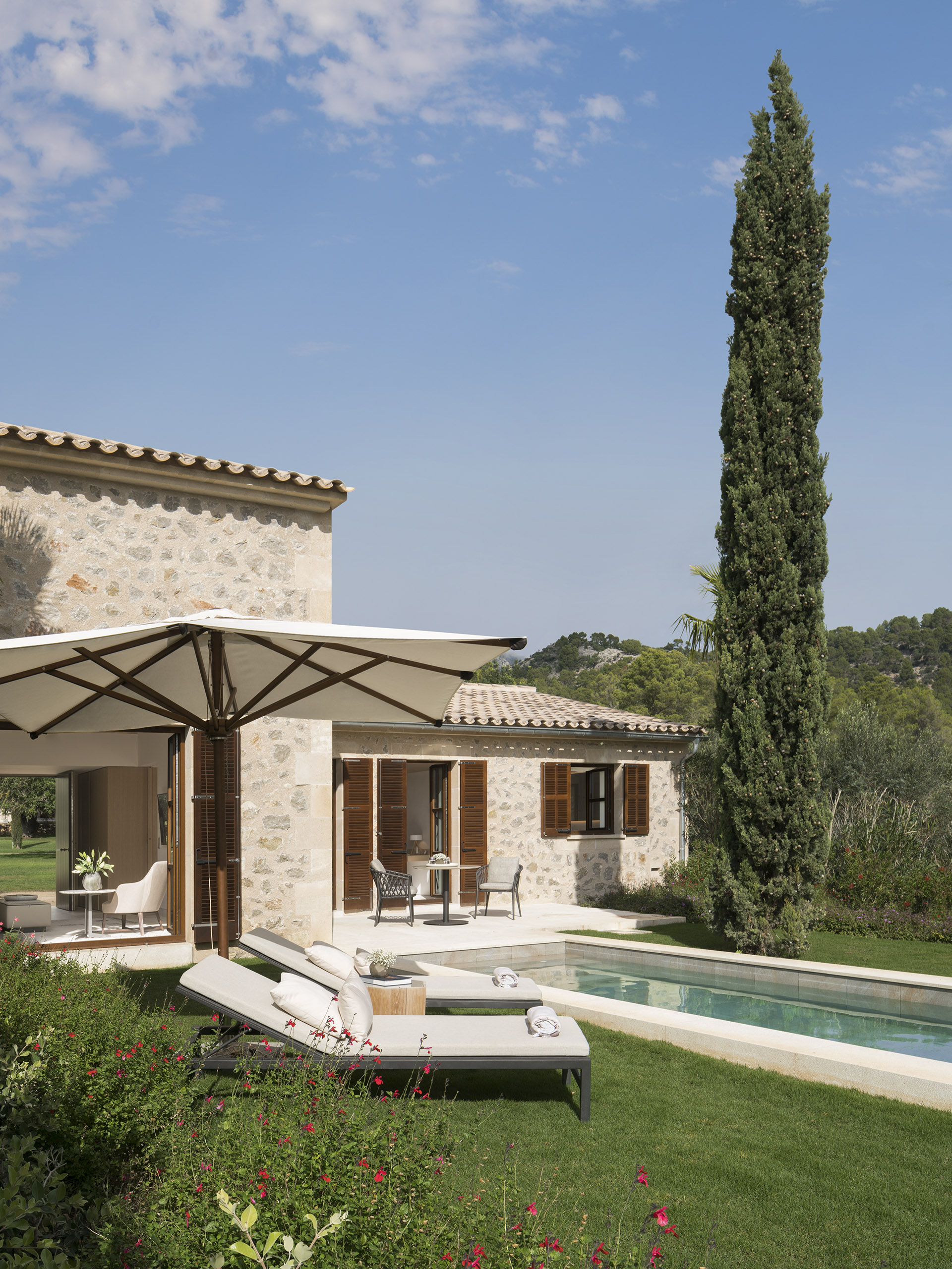 Der eigene Pool in einer Gartensuite