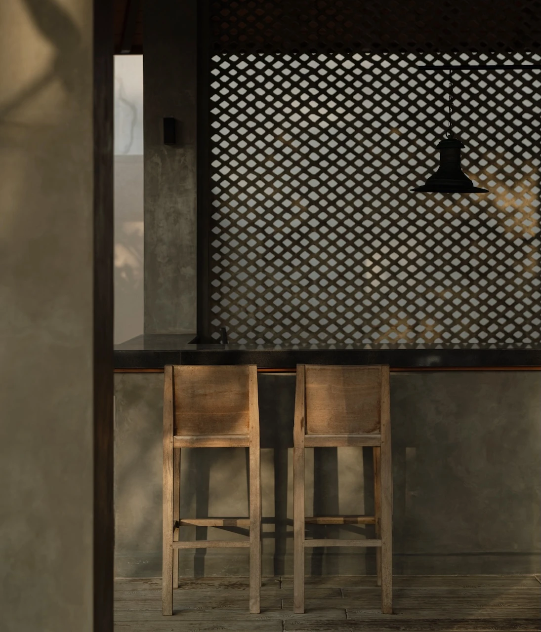 Die Bar im Loungebereich