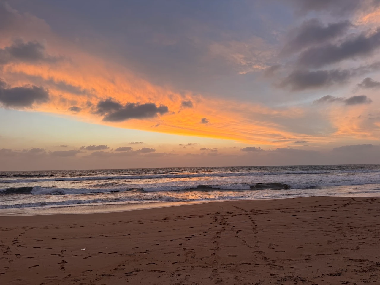 Der weitläufige Strandabschnitt