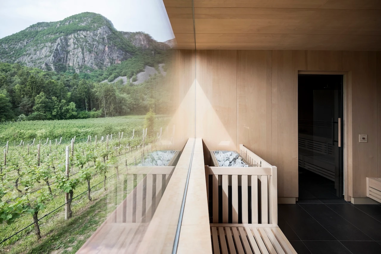 Von der Sauna aus hat man einen herrlichen Blick© Alex Filz