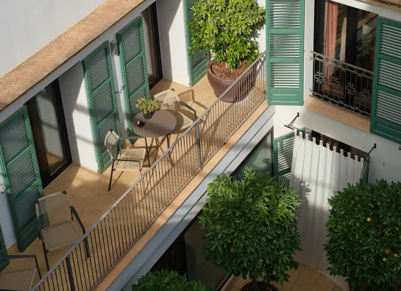 Eine Suite hat sogar einen Balkon...