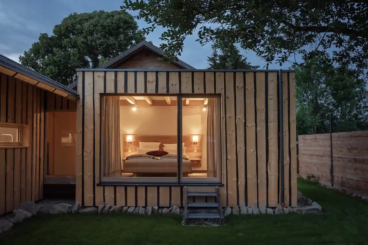 Sauna im Garten im FORSTGUT