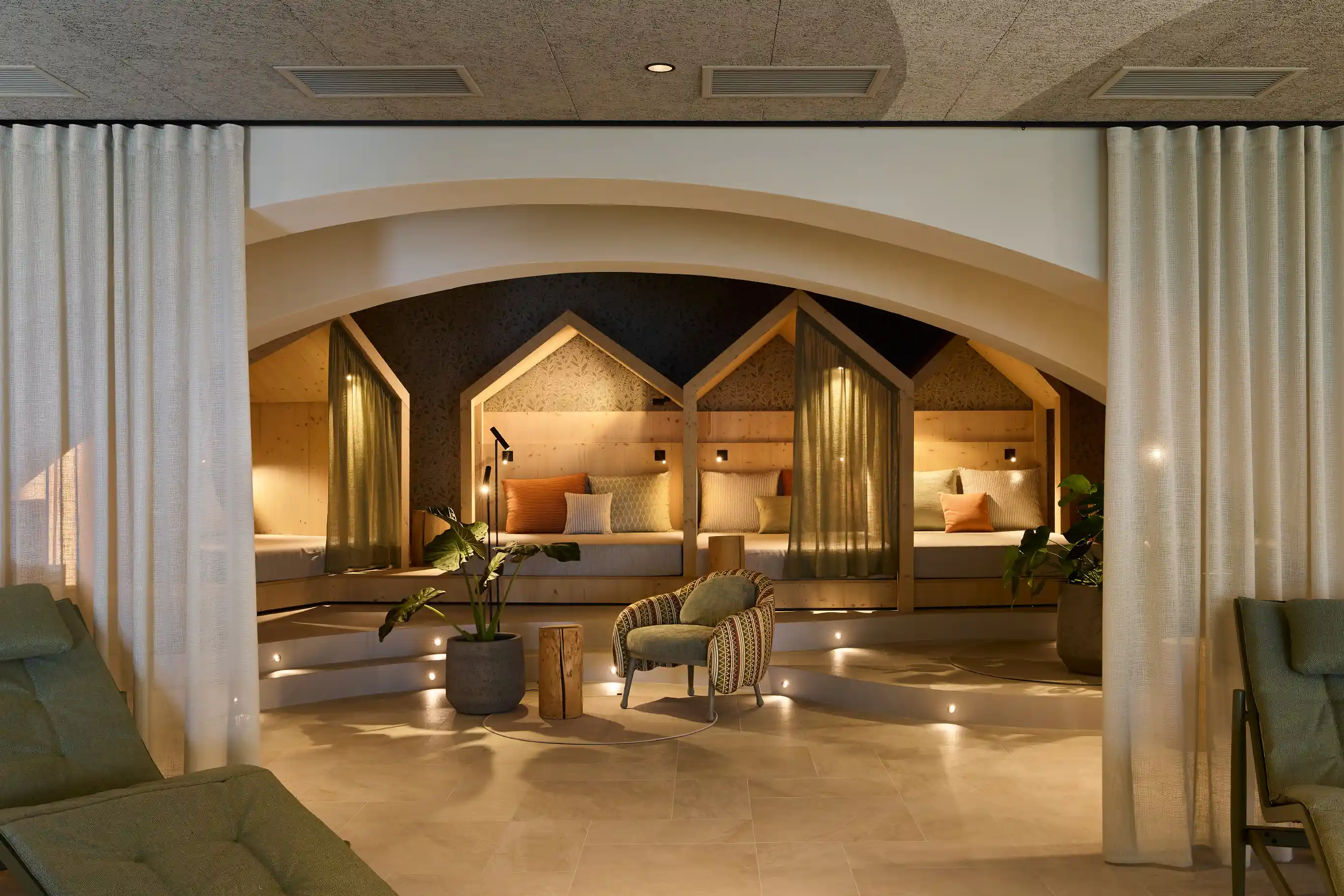 Community-Bereich im Hotel AUI in Meransen