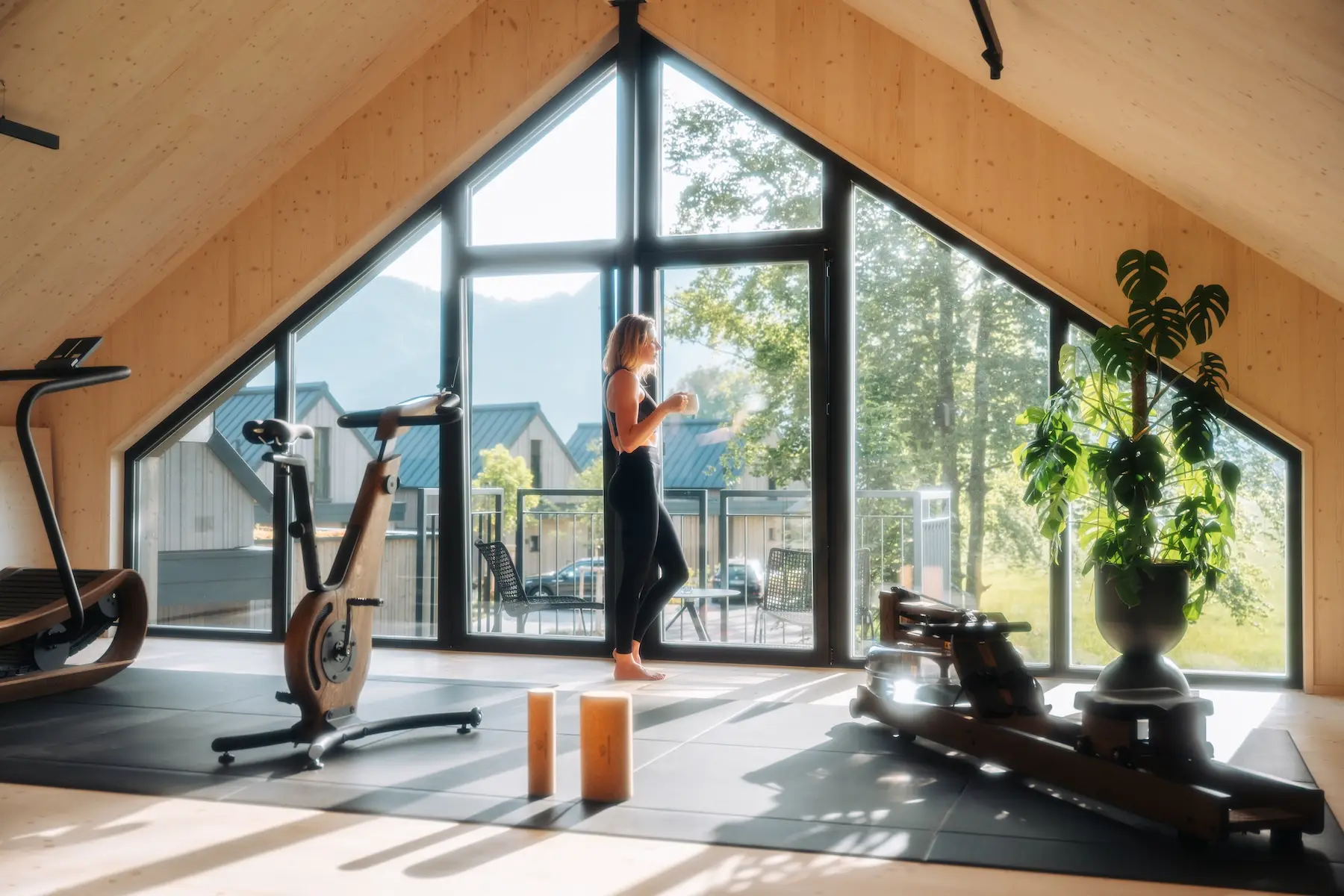 Fitness-Bereich in den Agrad Chalets || © Formgestalter