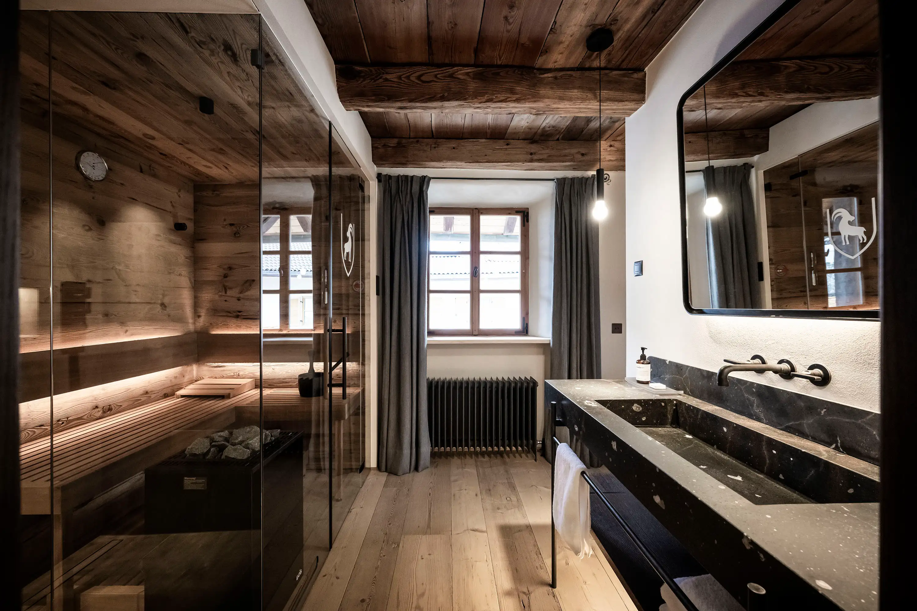 Ansitz Steinbock: Badezimmer || © Historic South Tyrol / Alex Filz