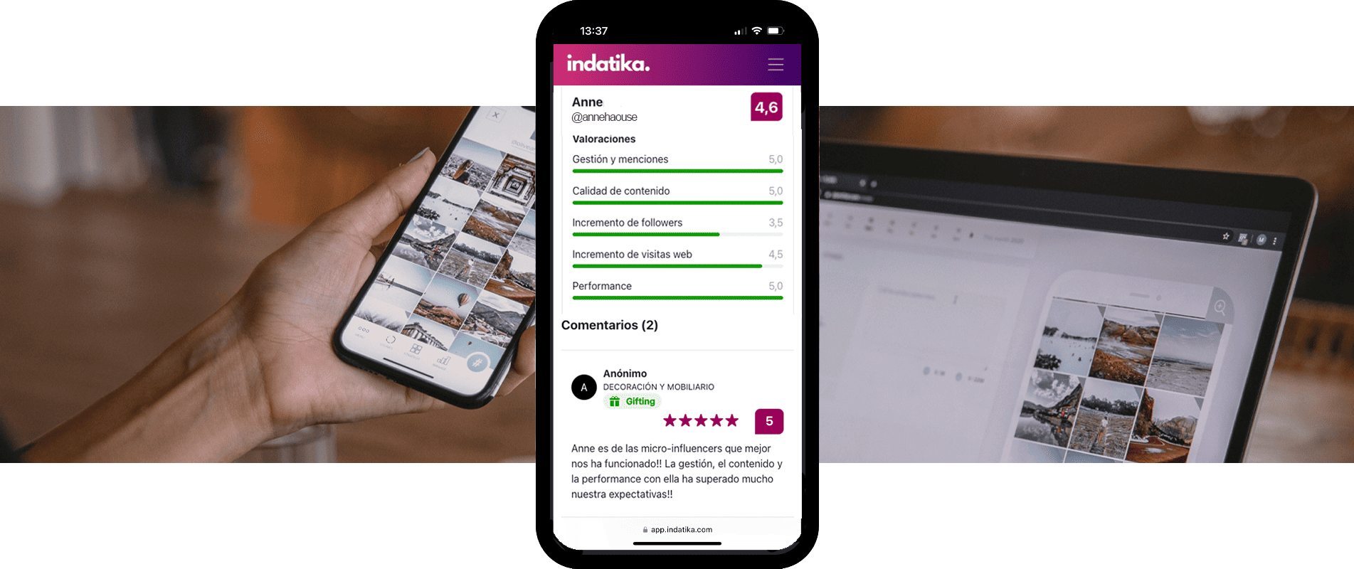 plataforma-valoraciones-influencers-comentarios-reviews