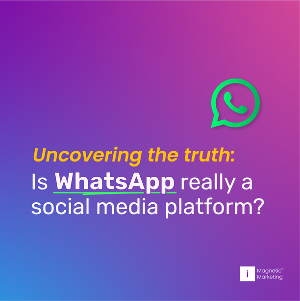 Is WhatsApp really a social media platform?