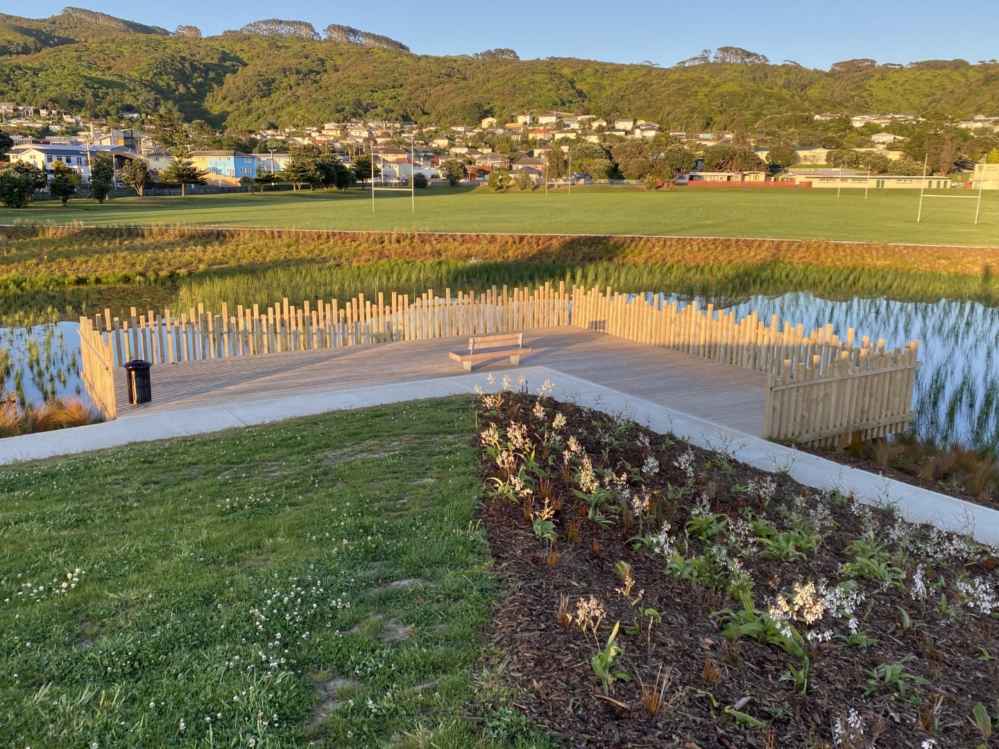 The te kukuwai o toa wetland design constructed by Morphum Environmental for Porirua