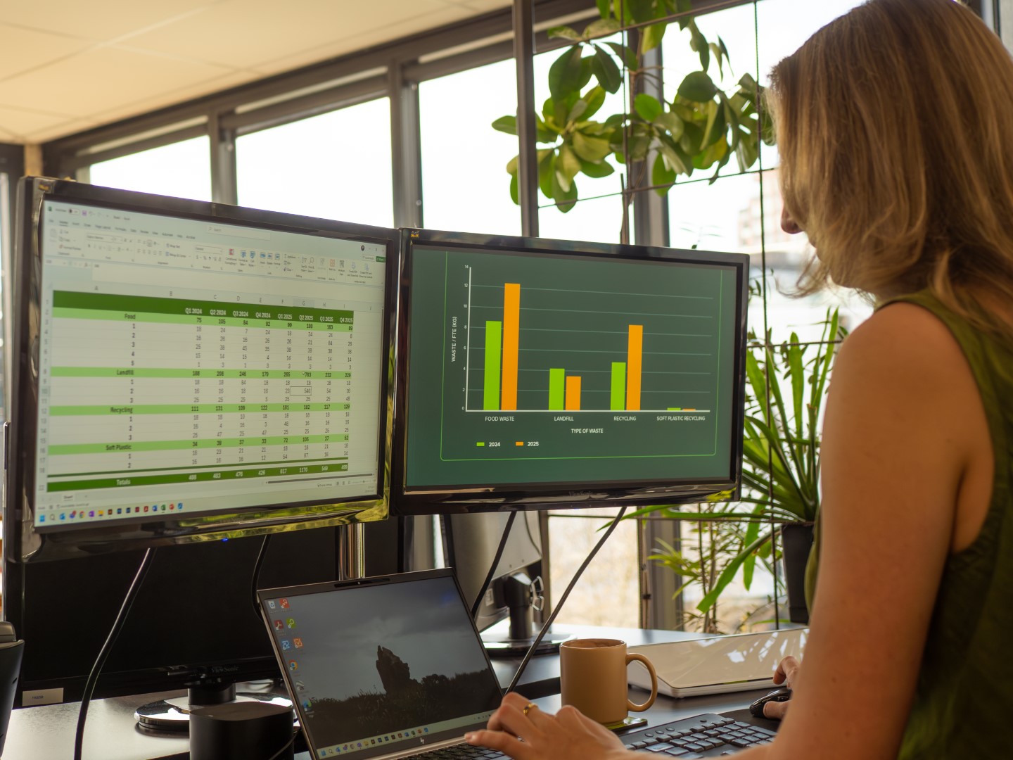 Sustainability material, product and carbon life-cycle assessment being produced by a Morphum Environmental sustainability consultant