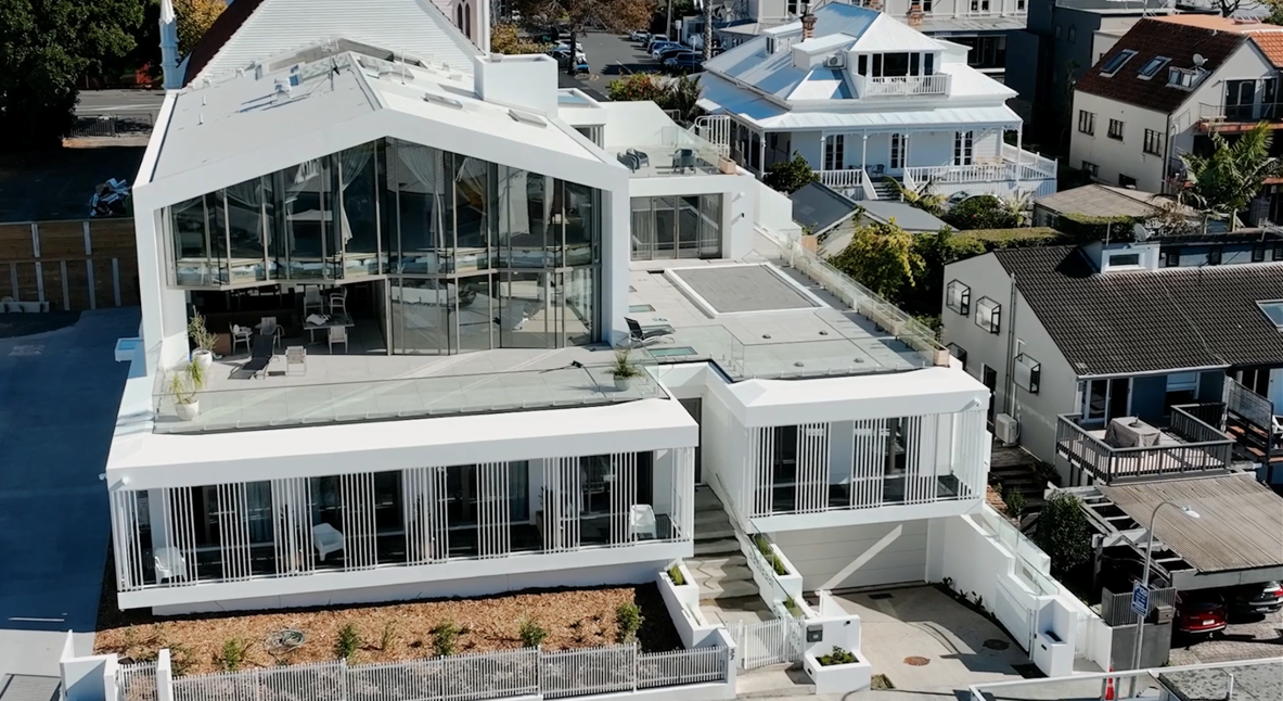 Floating Tile Decks with Adjustable Pedestals & Aluminium Framing installed in Ponsonby Auckland