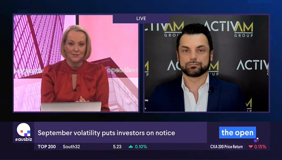Robert Talevski on ausbiz discussing September market volatility