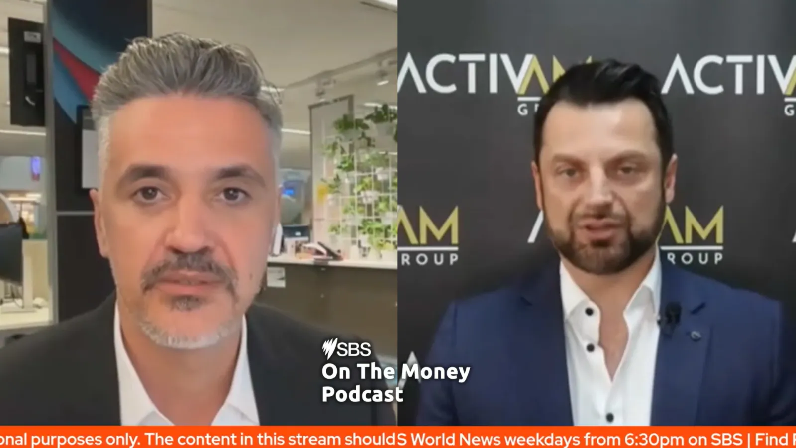 Robert Talevski on SBS On The Money