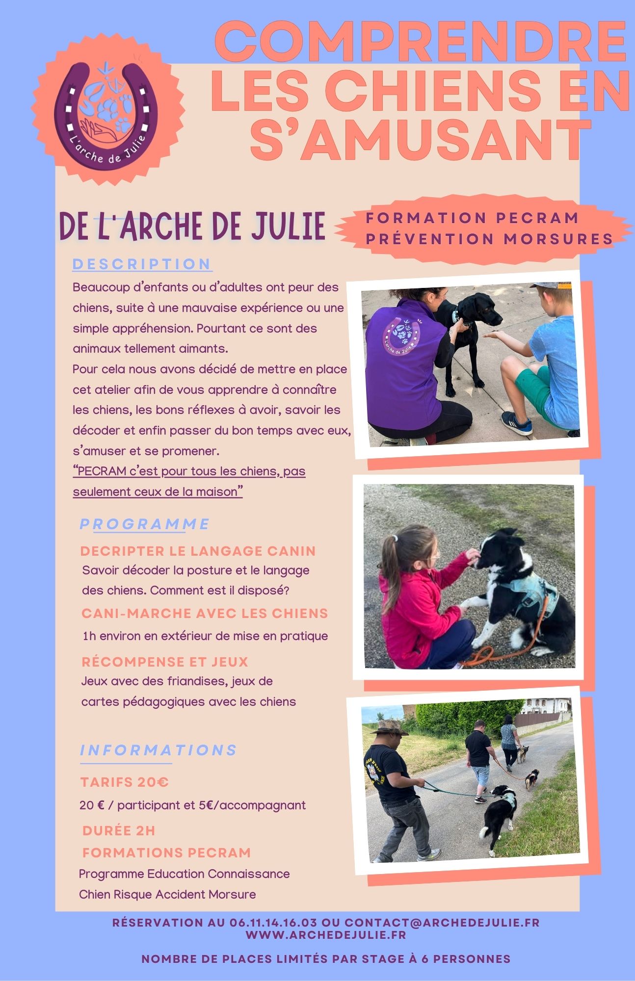 stage PECRAM comprendre les chiens en s'amusant
