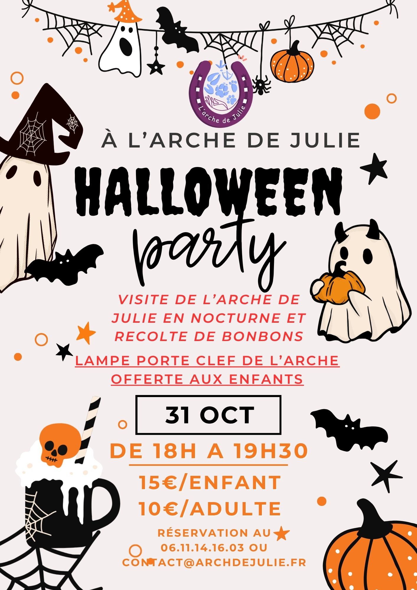 Soirée Halloween de l'arche de Julie 31 octobre 2026