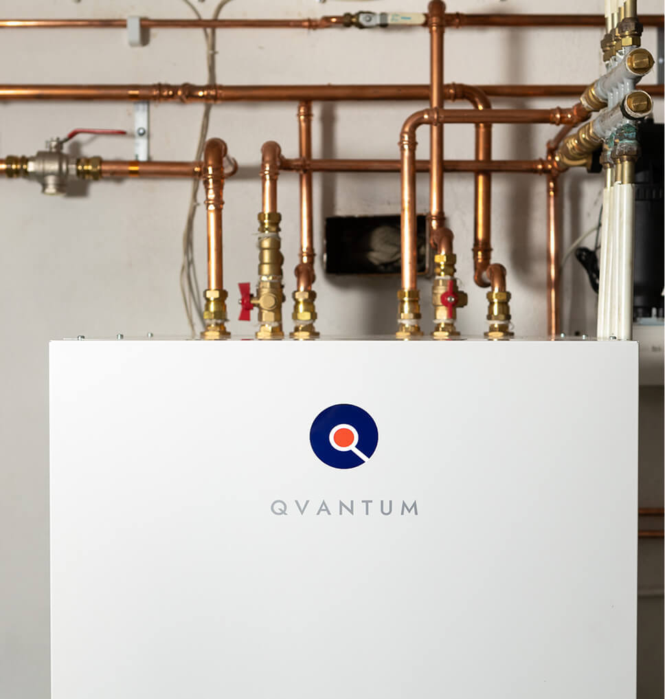 Qvantum värmepump inomhusenhet installation