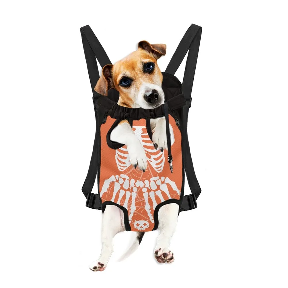 Funny Halloween pet costume design – skeleton style dog carrier for POD sellers