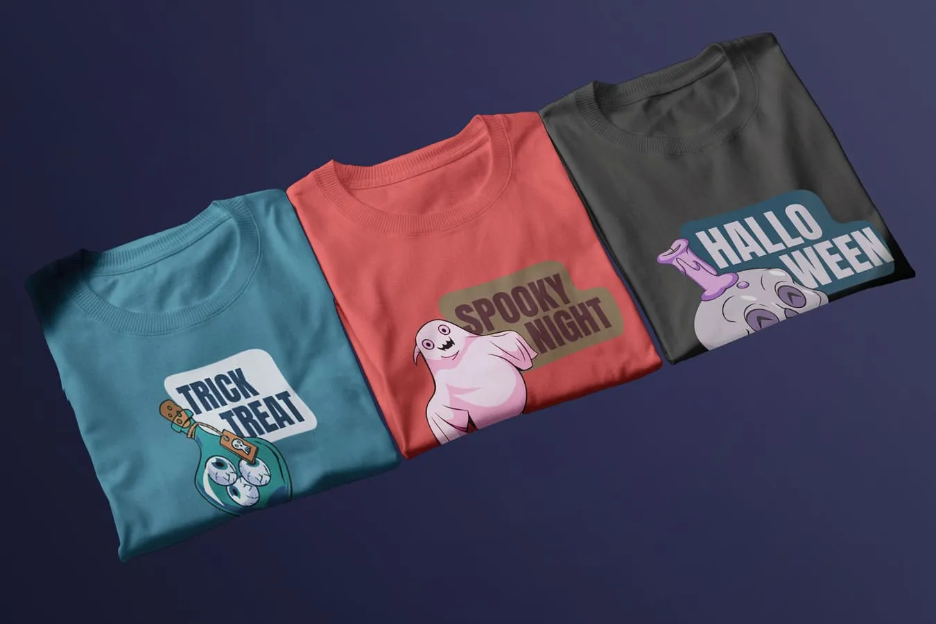 Family matching Halloween t-shirts 2025 with cute ghost and spooky designs