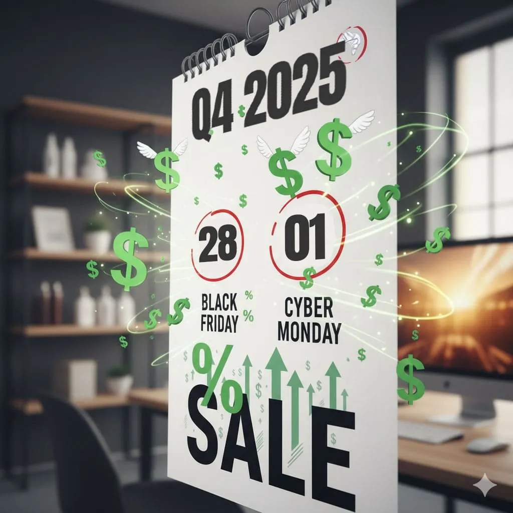 Black Friday November 28 2025 and Cyber Monday December 1 2025 sales calendar reminder