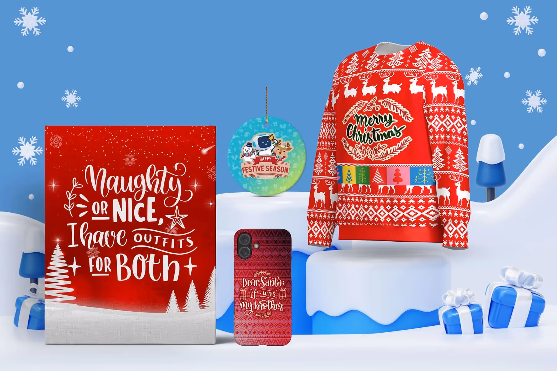 Personalized Christmas gift products for Black Friday and holiday shopping