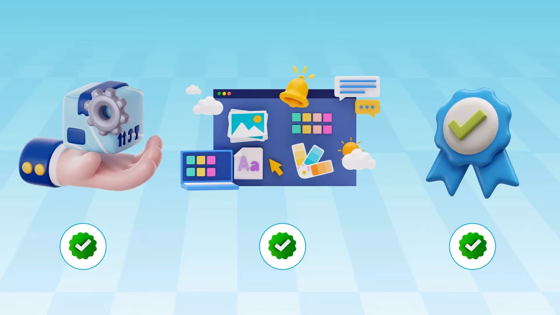 Graphic featuring icons for customer service, product design, thank-you messages, and quality to symbolize reasons customers leave tips.