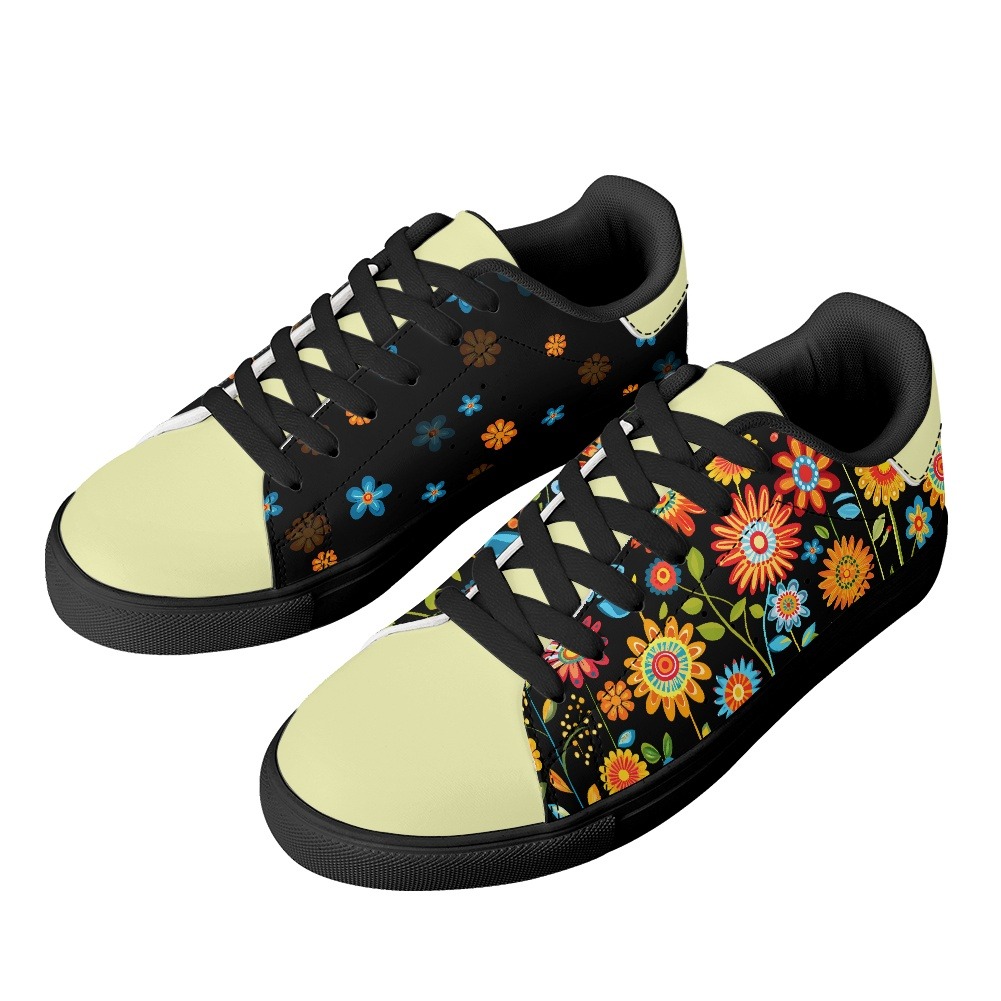 Personalized leather sneakers with embossed initials showcasing premium custom footwear design