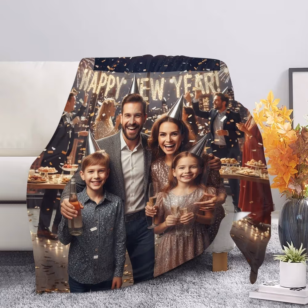 happy new year blanket