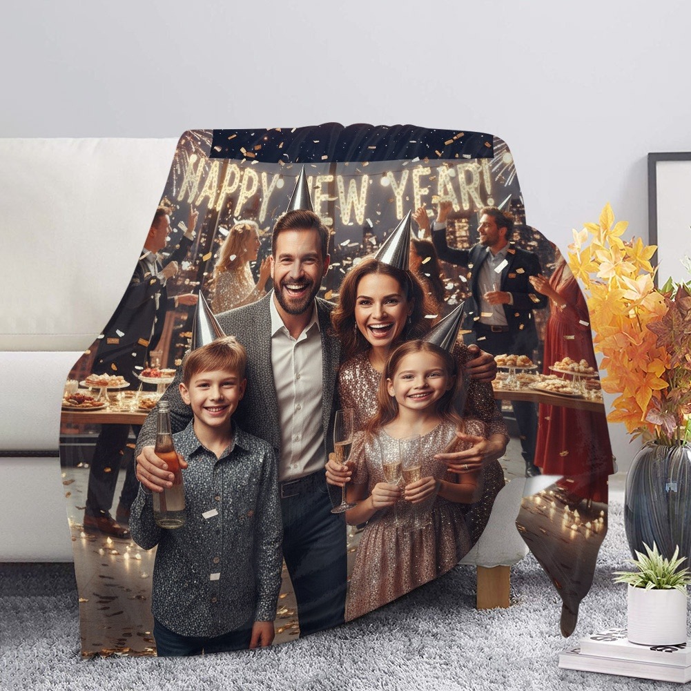 happy new year blanket