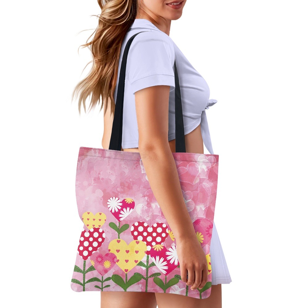 Tote Bags With Heart Motifs