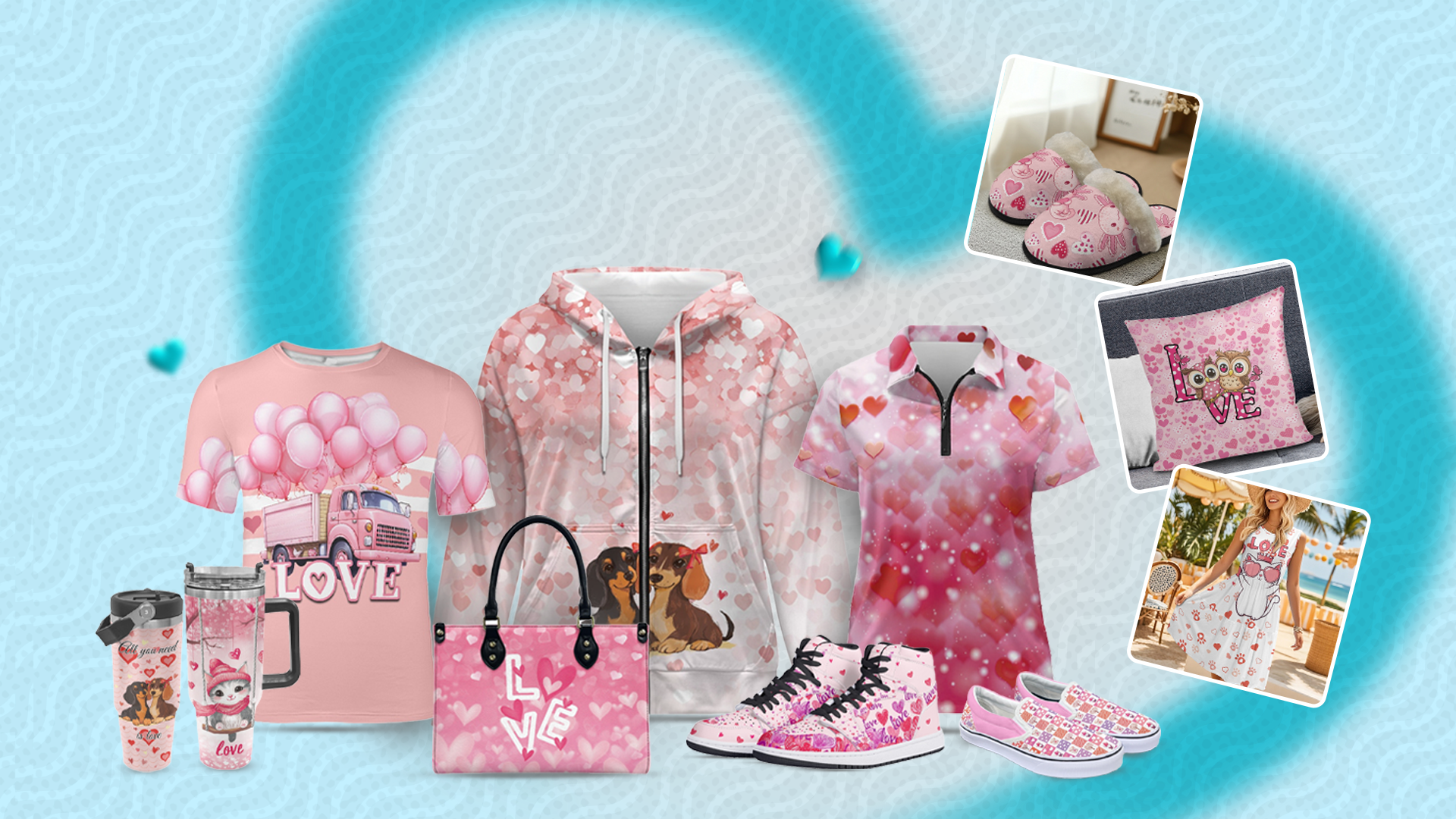 GearLaunch Valentine’s Day product bundles for couples, friends, and family, presented in gift-ready groupings.