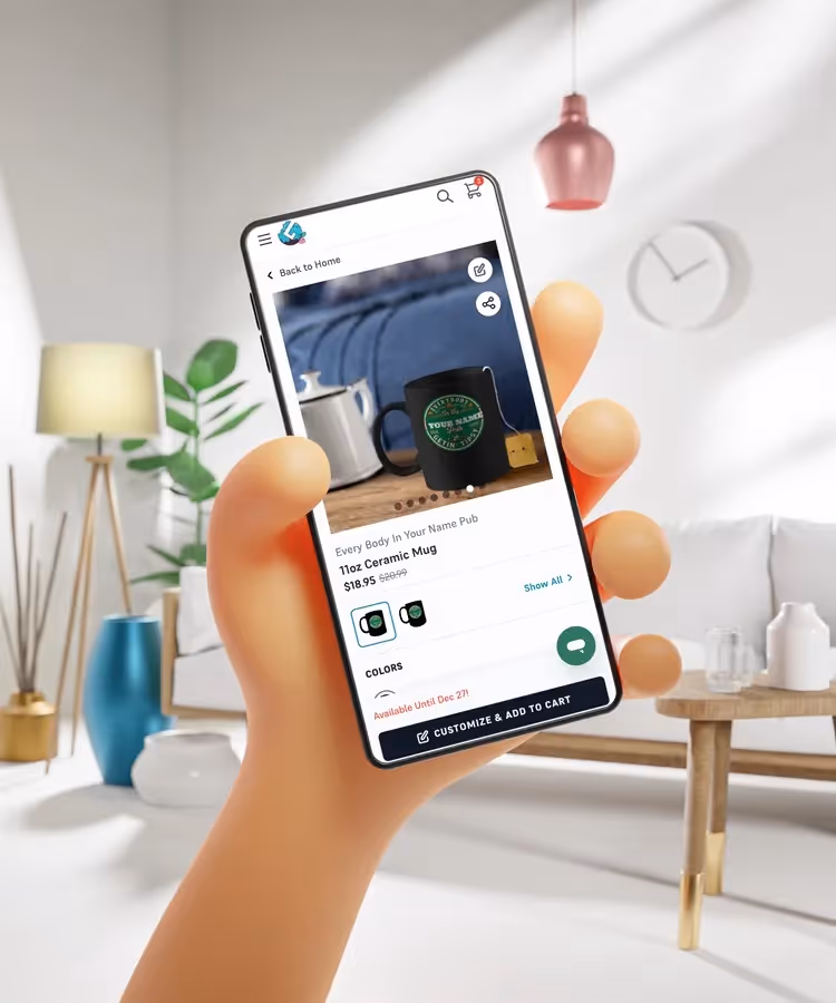 Lifestyle mockups for mobile shoppers