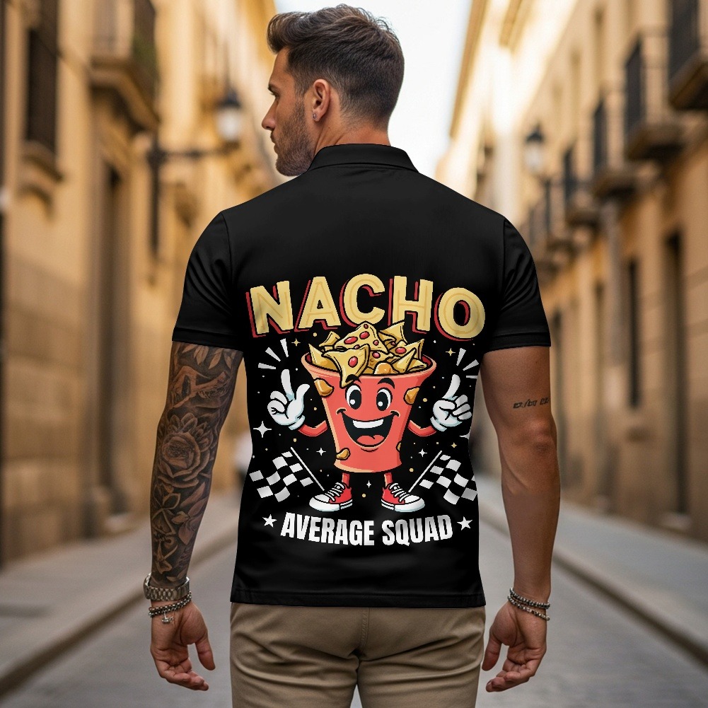 Cinco de Mayo t-shirt designs: one saying 'Nacho Average Squad'