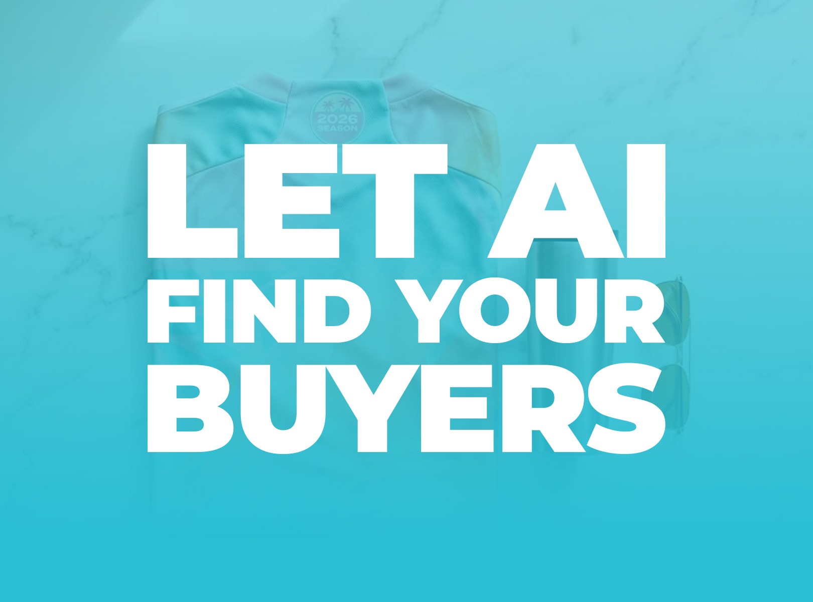 Premium POD hoodie and tumbler mockup with an AI scanning graphic and bold ad strategy headline.