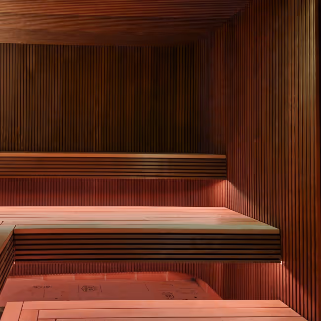 ELMNTL sauna with multiple material choice