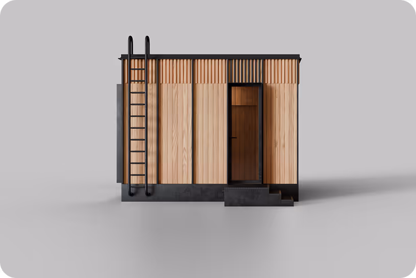 The ELMNTL Shelter S1 hospitality cabin